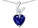 Star K Sterling Silver Heart Shape 8mm Pendant