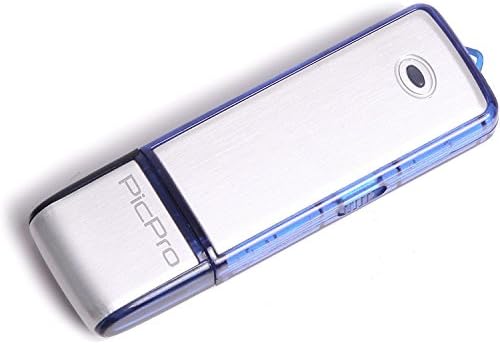 PicPro USB Voice Recorder - USB Flash Drive with 8 GB and Audio Recording Function - Record high quality audio everywhere you go - simple and discreet (Silver, 8GB)