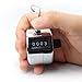 Xhan 4 Digit Number Clicker Golf Hand Tally Click Counter Silver