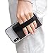 Ringke Flip Card Holder with Elastic Hand Strap Slim Soft Band Grip Fashion Multi-Card Slot Wallet Credit Card Cash Mini Pouch Holder Attachment Compatible with Most Smartphones - Charcoal Black