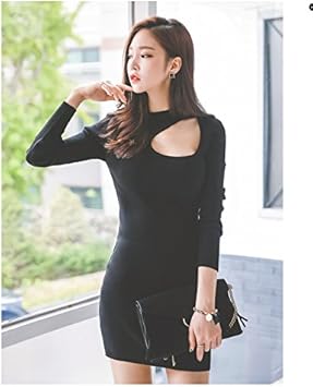 Amazon Co Jp 16流行になる 胸開きタートルネック セーター 長袖 レディース セクシー ファッション ニット ｌ ホーム キッチン