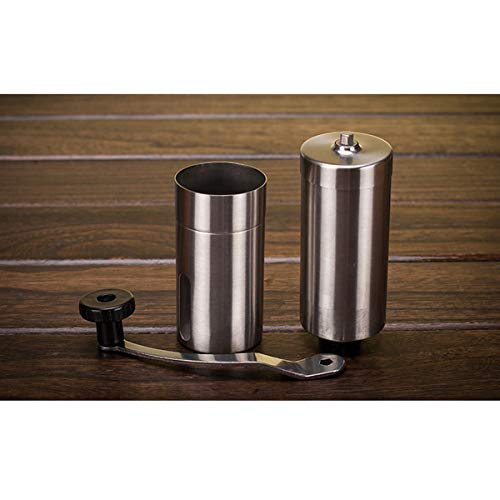 Techson Manuelle Kaffeemühle, Edelstahl Handkurbel Mühle mit verstellbarem Keramik konischem Grat, Reisen Zuhause Büro… – Bild 8