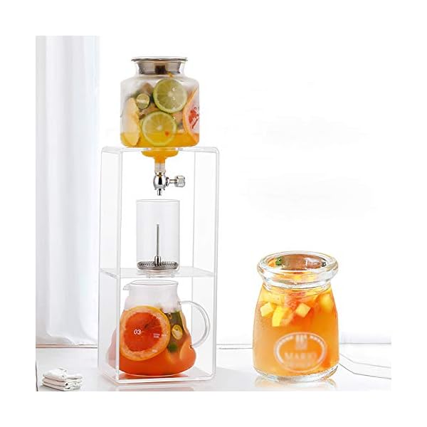 Susulv Tropffreie Eiskalte Kalte Kaffeemaschine Kaltbrauer Kaffeetopf Acryleis-Tropf-Topf-Haushaltsglas-EIS-Frau-Pot… – Bild 4
