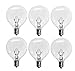 6 Pack 25 Watts Scentsy Light Bulb Replacement for 25WLITE Scentsy Full Size Warmer, Candle Wax Melt Warmer E12 Base Globe Incandescent Dimmable Wax Bulb