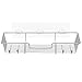 iPEGTOP Adhesive Shower Caddy Bathroom Shelf Storage with Hooks for Shampoo Conditioner Holder Kitchen Organizer Basket, No Drilling Wall Mounted, Rustproof Stainless Steel