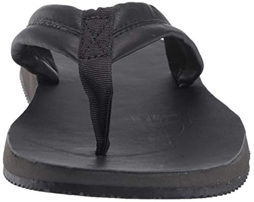 Hurley Men's Nike Lunarlon Lunar Leather Flip Flop Sandal, Black