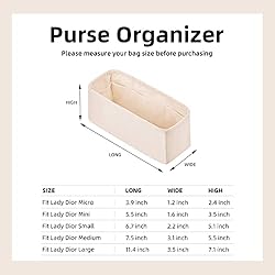 DGAZ Silk Purse Organizer Insert For Lady-Dior