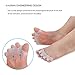 Gel Toe Separator,Bestrice Toe Spacers Rubber Toe Stretchers Used for Sports Activities, Yoga Practice & Running for Men and Women Bunion Pain Relief Toe Straightener Achilles Stretcher