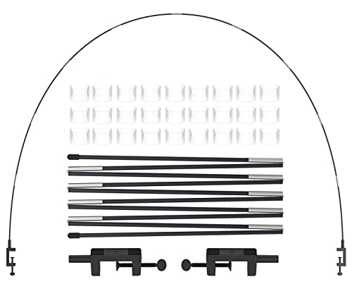 LANGXUN 12ft Black Table Balloon Arch Kit, Balloon Arch Stand Frame For Birthday Party Wedding and Graduation Decorations, Christmas Decort Baby Shower Bachelor Party Supplies