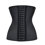FeelinGirl Women's Latex Underbust Corset Waist Training Trainer Sport Girdle