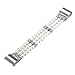 fastgo Compatible with Fitbit Charge 2 Band for Women, Elastic Stretchy Bling Beaded Replacement Bracelet Watch Band Compatible with Fit Bit Charge 2 HR Wrist Band(Pearl White)