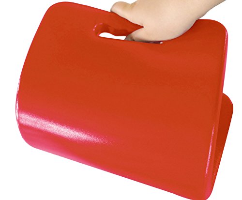 Hongwo Waterproof NBR Foam Kneeling Cushion Kneeler Pad Gardening Seat Mat Knee Mat with Handles for Baby Bath, Exerise, Prayer, Work-15.7"x7.1"x1.2"-Orange - Thumbnail 2