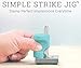 ImpressArt - Simple Strike Metal Stamping Jig, Easy-Grip Stamp Holder for Metal Hand Stamping (4mm)