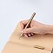 SMOOTHERPRO Solid Brass Pen for Gift School Office with Clip EDC Smooth Writing Pen Diamond (BB026)