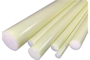 DRINCOSHOW 1Pcs OD 8MM-140MM Nylon Bar 300mm/12" Length Nylon Round Rod Bar Solid Plastic Rods (?50mm,12inch Length)