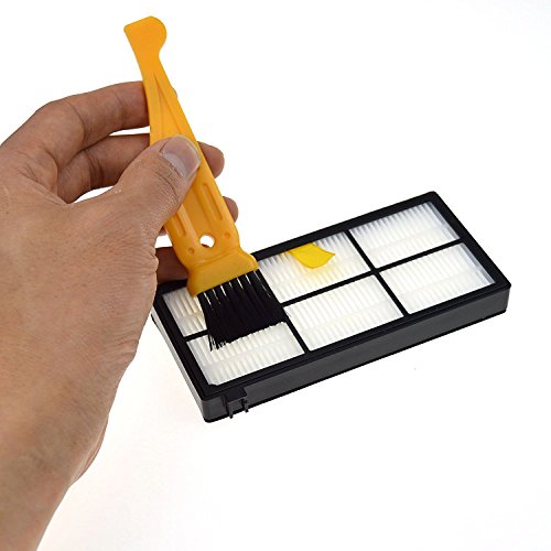DerBlue Replacement Parts for iRobot Roomba 860 880 805 860 980 960 Vacuums, With 5 Pcs Hepa Filter, 5 Pcs 3-ArmedSide Brush, 2 Set Tangle-Free Debris Rollers,1 small brush, 1 screwdriver - Thumbnail 2