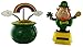Millwood Brothers Cool Saint Patrick's Day Decorations | Rainbow and Leprechaun Solar Powered Dancing Toys (2 Pack)