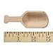 Wood Scoop 3 Inch, Unfinished Wooden Scoops for Candy, Spices, Parties, Gifts & Favors - Bag of 10
