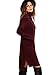 ROMWE Women's Long Sleeve Turtleneck Knitted Pocket Loose Sweater Dress(One Size)