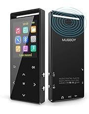 MP3 Player, 64GB MP3 Players with Bluetooth, Hi-Fi Lossless Sound Music Player with FM Radio, Voice Recorder, with Armband and Earphone