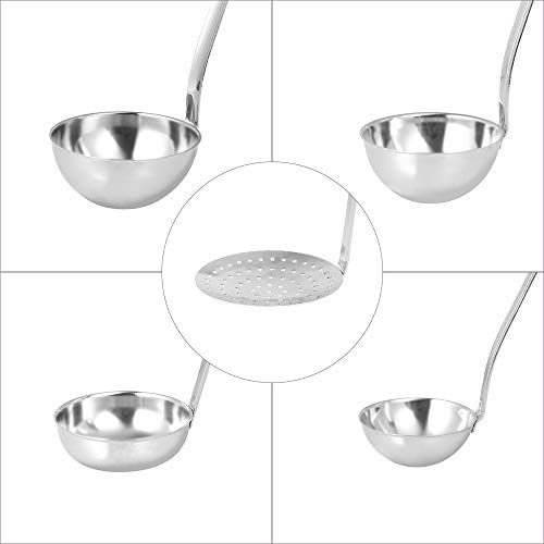 Soup Ladles Stainless Steel 18/10 Kitchen Utensil Serving Slotted Spoon