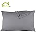 Homaz 2Pack Queen Size Pillowcases, 100% Brushed Microfiber Pillowcase Protector Set Ultra Soft Anti Wrinkle Hypoallergenic Bedding Sets Pillow Covers ( Gray )