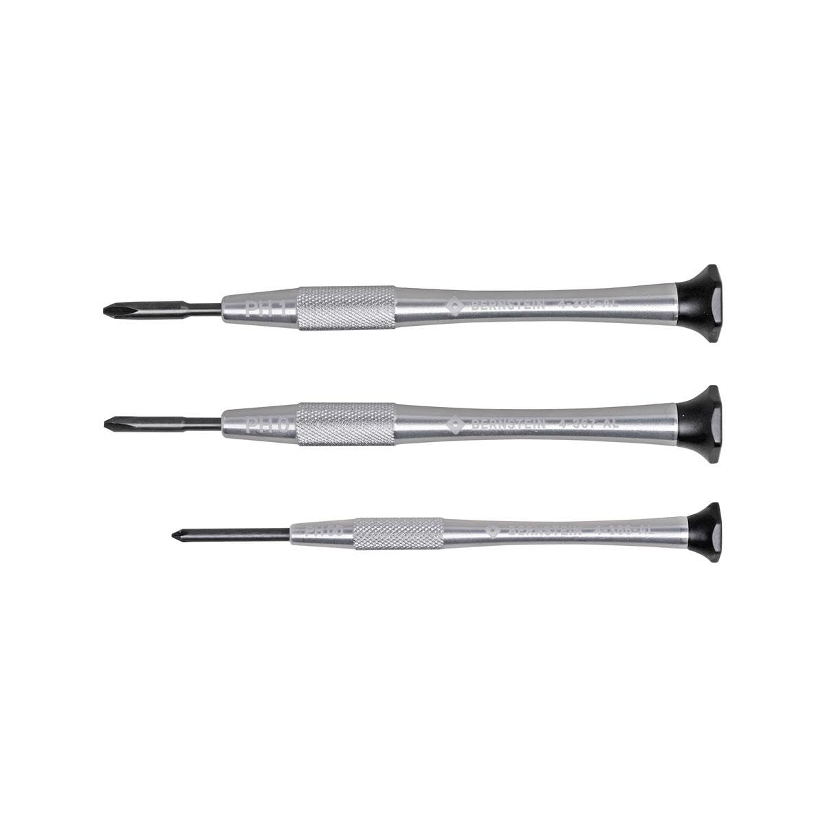 Bernstein Watchmaker's Screwdriver Set 3-Piece Phillips Head PH0000 / PH000 / PH000