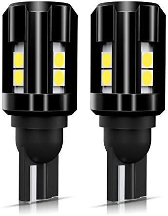 OXILAM 921 LED Bulbs Backup Reverse Light 2000 Lumens Extremely Bright with High Power 3030 Chipsets Canbus Error Free for 921 912 T15 906 W16W Replacement (6500K White, Pack of 2)