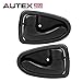 AUTEX 2pcs Black Interior Door Handle Set Front Left Driver Side + Front Right Passenger Side Compatible with Accent 2000 2001 2002 2003 2004 2005 83444, 83445
