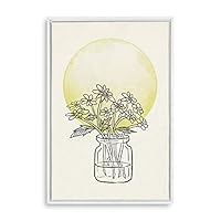 Framed Canvas Wall Art Modern Geometric Pattern Canvas Prints Home Artwork Decoration for Living Room,Bedroom - 16x24 inches