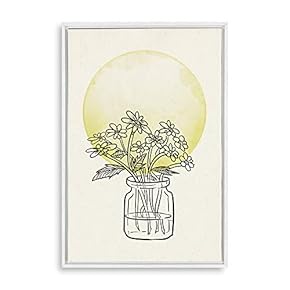 signwin Framed Canvas Wall Art Modern Geometric Pattern...