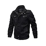 ZooYung Men's Casual Winter Cotton Military Jackets Outdoor Coat Windproof Windbreaker