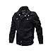 ZooYung Men's Casual Winter Cotton Military Jackets Outdoor Coat Windproof Windbreaker