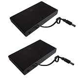 DC 5.5x2.1mm Male Connector 8x1.5V 12V Battery Holder Case Box Wired ON/Off Switch w Cover Pack of 2