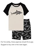 Family Feeling Shark Little Boys Shorts Set Pajamas 100% Cotton Sleepwear Toddler Kid Size 7