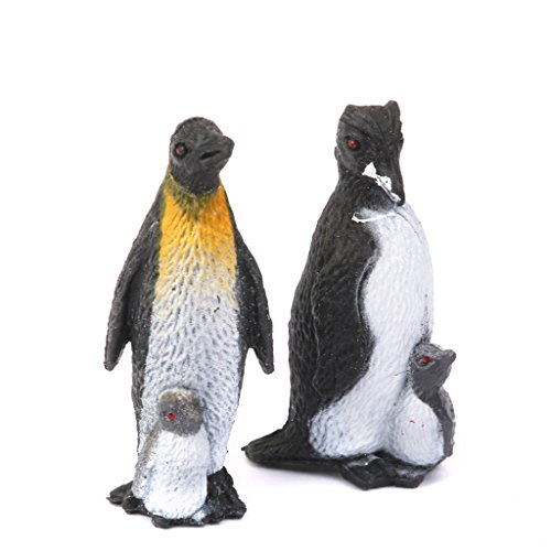 Model Plastic Animal Penguin Figure Toy Set of 8pcs Black + White Buy