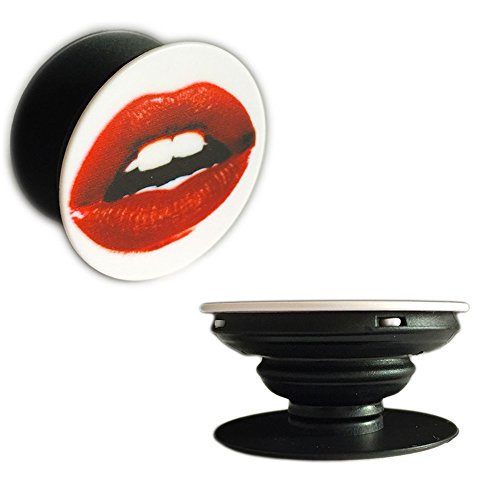 THE Handheld Expanding Anti Drop, Stand &amp; Grip! -Easily Installed -Still Fits In Pocket -Guaranteed to Make Your Phone Stylish &amp; Easier to Hold -Fits All Phones &amp; Other Handheld Devices!(Red Lips)