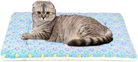 anbiwangluo Dog&Cat Blankets For Pet Sleep Soft 4SIZE 4Color (L, BLUE)