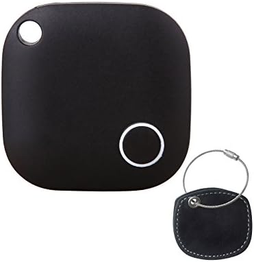 Traknology Bluetooth Tracker With Keychain In A Leather Pouch | Compact Finder Device With Anti-Lost Alarm | For Phone, Keys, Pets, Car, Wallet, Purse, Selfies & More | Protect Belongings & Save Time
