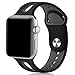 Haveda Sport Bands Compatible for Apple Watch 38mm/40mm, Soft Silicone Sport Strap Bands for Apple Watch, iWatch Series 4/3/2/1,Women Men Kids 38mm/40mm S/M Black/Grey