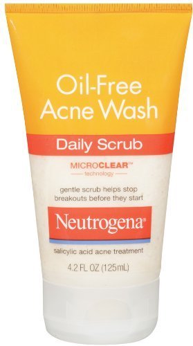 Neutrogena Oil-Free Acne Wash Daily Scrub, 4.2 Fluid Ounce (Pack of 2)