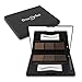 Brow Perfect Eyebrow Kit - 13 Piece Brow Kit - Eyebrow Stencils For Perfect Brows That Frame Your Face! Includes 6 Stencils, 3 Powders, 3 Brushes, Tweezers and a Compact Mirrored Case