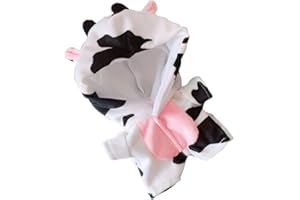 KILA MILA 20cm /8" Doll Plush Doll's Clothes Animal Garment Suit Pajamas Dolls Accessories (Cow)
