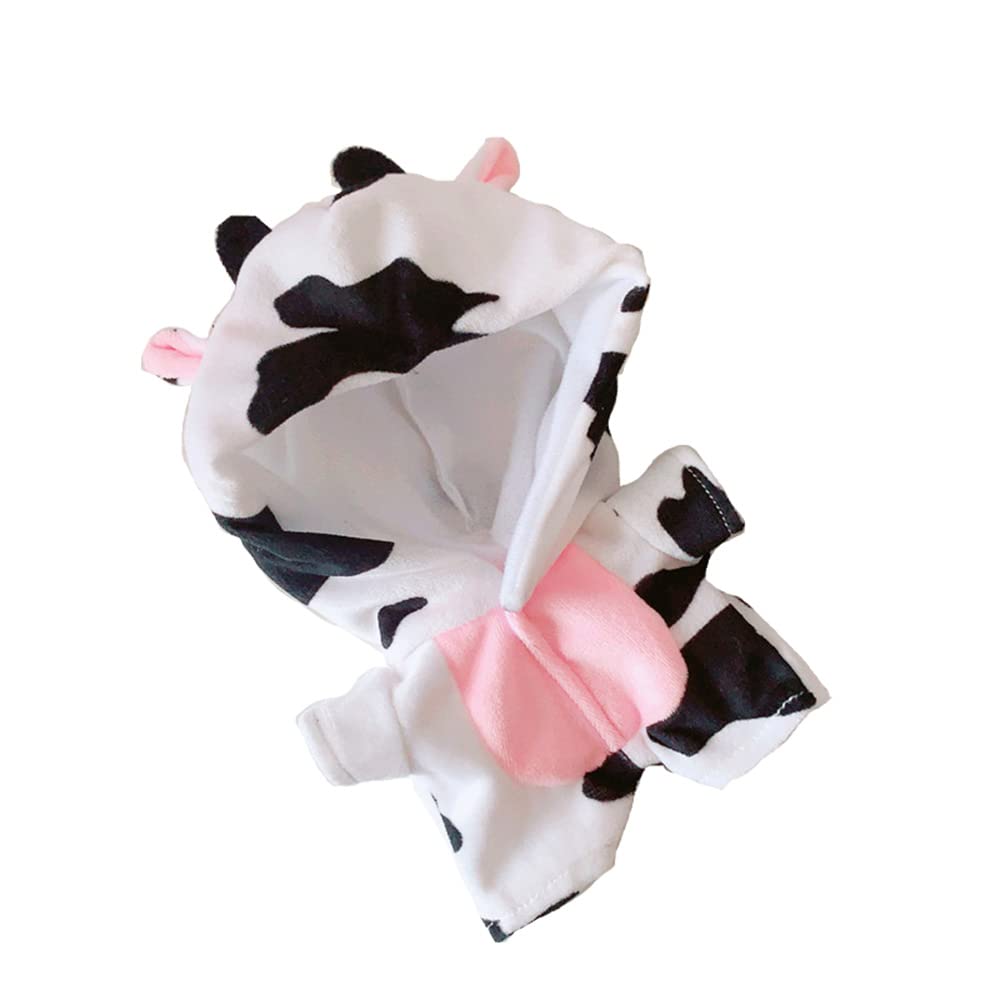 Photo 1 of 20cm /8" Doll Plush Doll's Clothes Animal one-Piece Garment Suit Pajamas Toys Dolls Accessories (Cow)