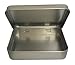 AKOAK 6 Pcs 3.7 x 2.3 x 0.8 Inches Rectangular Empty Hinged Tins Box Containers for First Aid Kit,Survival Kits,Storage,Herbs,Pills,Crafts and More
