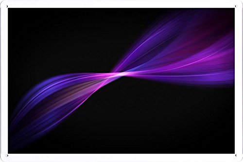 Abstract Sign - Black Background Line Violet Color Graphics 487 Metal Tin Poster
