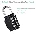 Combination Lock Outdoor Resettable 4 Digit Padlock, AIHYTU 2 Pack Heavy Duty and Weatherproof Combo Lock Combination Padlock Set for School, Gym Sports Locker, Garage, Tool Box, Garden Gate, Storage