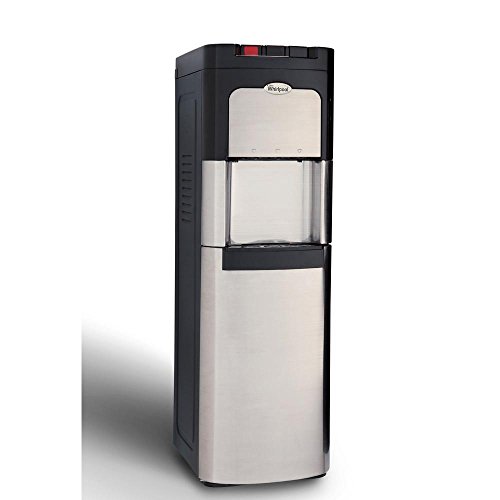 Whirlpool Bottom Loading Commercial Water Cooler with Ice Chilled and Steaming Hot Water in Stainless Steel Whirlpool Bottom Loading Commercial Water Cooler with Ice Chilled and Steaming Hot Water in Stainless Steel