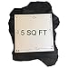 Black Leather Hide - Spanish Full Skin - Rustic Finish - 2 oz avg Thickness - Soft Upholstery Fabric - Genuine Thin Lambskin - DIY Supply - Craft Projects - Home Decor Material (6 sq ft, Black)