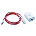 Rosefray 3.28ft Cable for DreamTab, nabi 2S, nabi Jr., Jr. S, XD, Elev-8 Tablet with 5V 2A White Power Charger (NABI-USB)